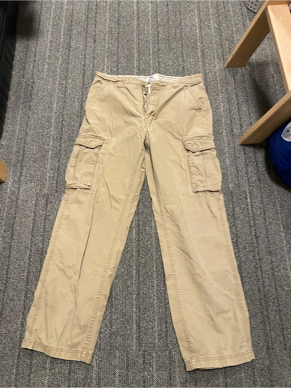 Jack & Jones Beige Cargo Pants with Flap Pockets